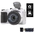 thumbnail image 1 of Kodak PIXPRO AZ255  Digital Camera (WHITE) 16MP 25X Optical Zoom 24mm Wide Angle Lens Vlogging Camera Plus a Free Vidpro USB 2.0 Card Reader, 1 of 11