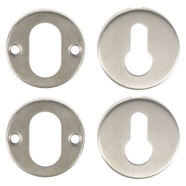 2 Ensembles de Couvercle de Serrure en Acier Inoxydable Couvercle de Protection de Serrure (Argent)