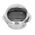 thumbnail image 3 of Grille Ronde de Ventilation, Grille d'Aération Ronde en Acier Inoxydable, Design Hémisphérique Imperméable avec Maille Fine pour Évents de Sécheuse pour Capots Extracteurs 150mm/5.9 Po, 3 of 8