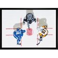 thumbnail image 1 of Sidney Crosby & Auston Matthews Framed 20x29 Overhead Canvas, 1 of 9