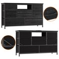thumbnail image 3 of Ourlova Meuble Télé à 8 Tiroirs avec Prise de Courant et DEL pour Télé de 55 Pieds', Longue Commode pour Chambre avec 8 Tiroirs Profonds, Grand Table Console pour Rangement dans le Garde-Robe, 3 of 7
