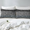 thumbnail image 3 of Drap-housse à Imprimé Léopard Format Simple, Ensemble de Literie Patchwork Peau de Guépard Zèbre Rustique, Déco de Chambre Filles Femmes, Draps de Lit Romantiques à Paillettes Scintillantes, Draps Chic Argent 2 Pcs (Sans Drap du Dessus), 3 of 5