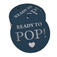 thumbnail image 1 of Inkdotpot Pack Of 100 Real Silver Foil Paper Tags Ready To Pop Baby Shower Favor Hang Tags, 1 of 6