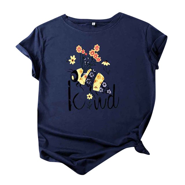 T-Shirts à Manches Courtes pour Femmes T-Shirts Décontractés pour Femmes à Imprimé Graphique Floral T-Shirt à Manches Courtes pour Enseignante Hauts T-Shirts pour Femmes Décontractés