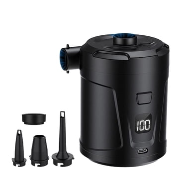 SDNall Pompe Gonflable Électrique, Petite Pompe Gonflable Électrique pour Camping en Plein Air, Pompe Électrique Portable pour la Maison et la Voiture