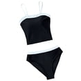 thumbnail image 3 of Girls Swimsuit 2 Piece Cute Tankini Set for Girls Adjustable Spaghetti Strap Design Swimsuit Set for Beach Pool Party Outfits Summer, 3 of 8