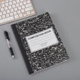 thumbnail image 3 of Notebook|Composition Notebook Wide Ruled With Double Sheets 200 Pages 100 Sheets Bound Cover For School Supplies Ideal Back To School, 3 of 3