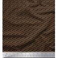 thumbnail image 1 of Soimoi Rayon Fabric Leaves & Peach Fruit Small Print Sewing Fabric Yard 42 Inch Wide, 1 of 3