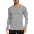 thumbnail image 1 of QIPOPIQ Mens UPF 50+ UV Sun Protection Shirts Outdoor Long Sleeve SPF Rash Guard for Fishing Hiking Swimming Running Clearance, 1 of 3