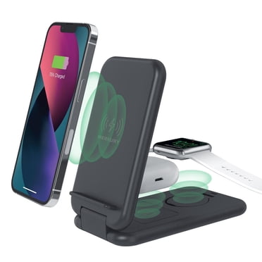 Station de charge rapide sans fil 3 en 1 Merkury Innovations pour iPhone, AirPods et Apple Watch