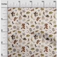 thumbnail image 2 of oneOone Polyester Spandex Brown Fabric Cowboy Sewing Craft Projects Fabric Prints By Yard 56 Inch Wide-aC, 2 of 5