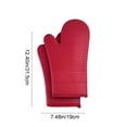 thumbnail image 3 of fheaev High Temperature Silicone Heat Insulating Gloves Thickened And Lengthened Baking Oven Gloves Specially Designed For Kitchen Baking, 3 of 7