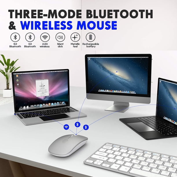 Bluetooth Mouse for Mac, Wireless Mouse for MacBook Air/Pro