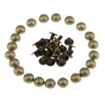 thumbnail image 1 of 20 Pcs Clous de Rivets de Dôme s pour Sac d'Artisanat en Cuir 8 mm - bronze, 1 of 8
