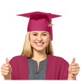 thumbnail image 4 of MIASHUI Kids Kindergarten Graduation Caps with Tassel Preschool Uniform Accessories,Red,M, 4 of 4