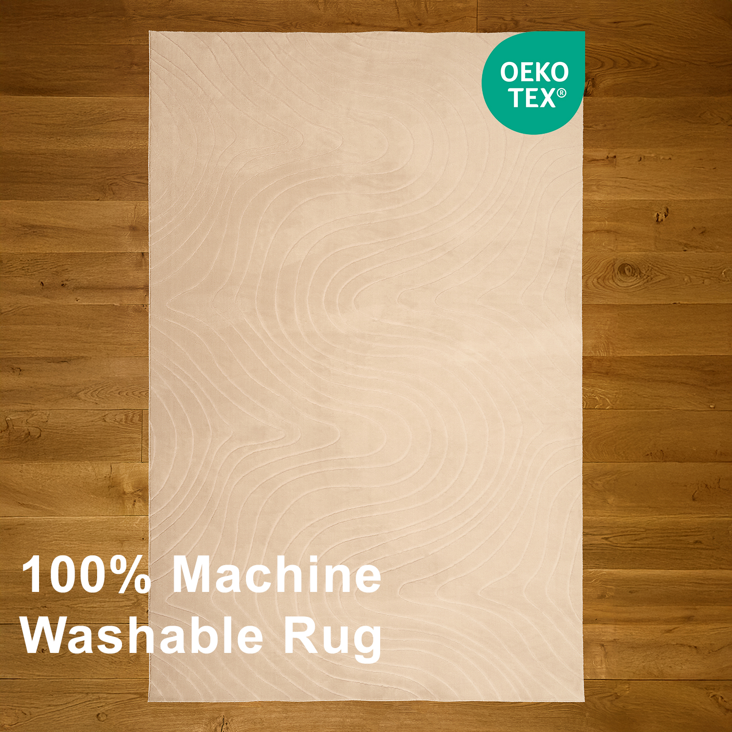 Tapis Somos Lavable A la Machine Contemporain/Moderne pour Salon, Chambre, Salle Manger, Entrée