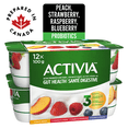 thumbnail image 2 of Activia Probiotic Yogurt, Strawberry/Blueberry/Raspberry/Peach, 12x100g, 2 of 8