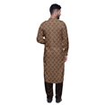 thumbnail image 5 of Atasi Kurta Pathani pour Hommes à Col Classique à Manches Longues Salwar Ensemble de Kurta de Mariage, 5 of 5
