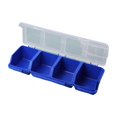 thumbnail image 1 of 6 Pcs Bacs de Rangement à Vis avec Couvercles, Boîte Organisatrice Empilable en Plastique pour Quincaillerie pour l'Organisation des Ongles de Garage et des Outils, 1 of 8