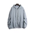 thumbnail image 1 of Innerwin Hoodies Drawstring Women Sweatshirt Fall Long Sleeve Loose Fit Hooded Tops Grey S, 1 of 2