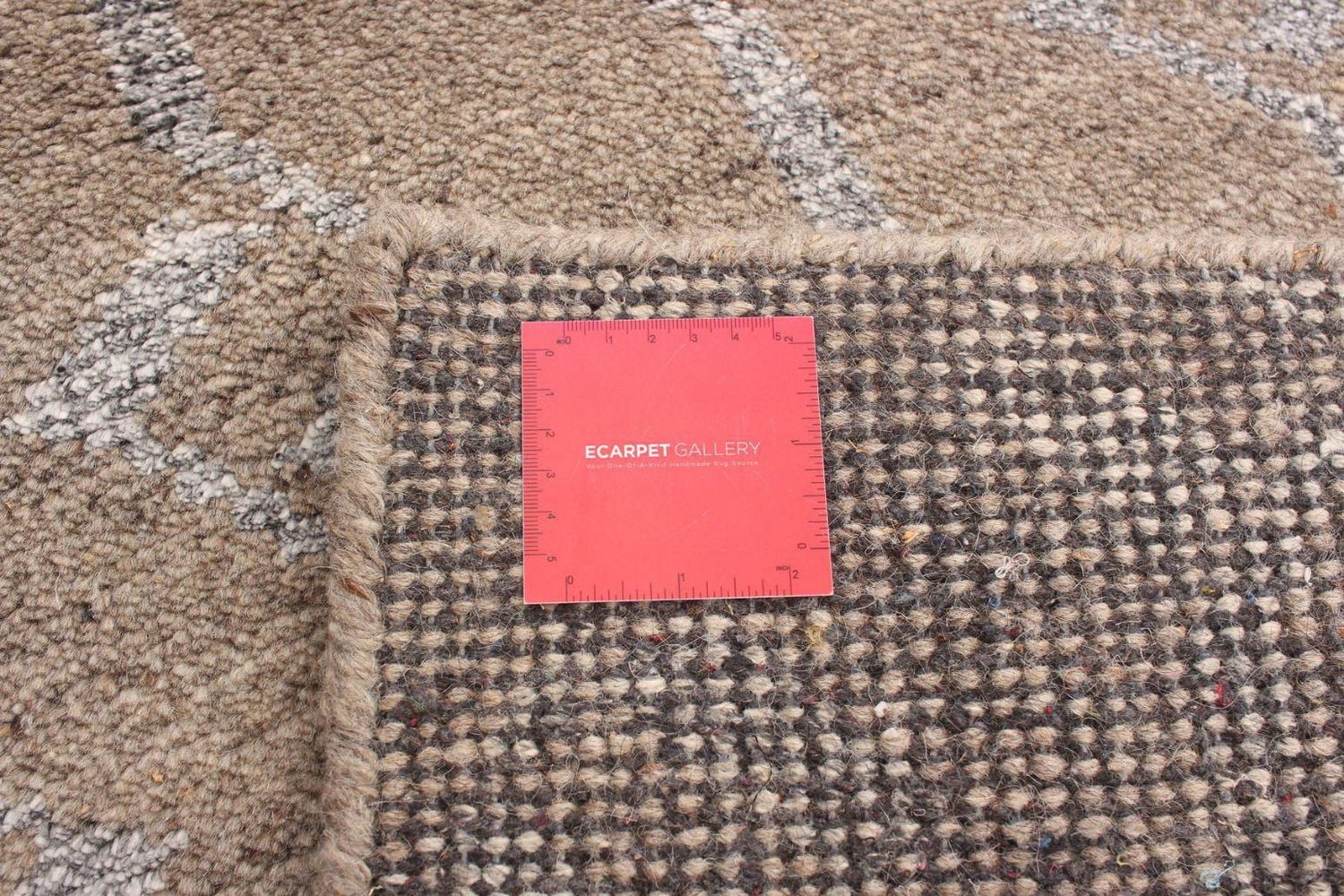 ECARPETGALLERY 5'0" x 7'11" Moroccan Tangier Hand-knotted Area Rug for Living Room, Dining Room and Bedroom in Brown