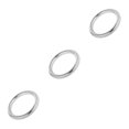 thumbnail image 4 of Redempat Solid 304 Stainless Steel Webbing Strapping Craft DIY Welded O Ring Silver 49x12mm 3Set, 4 of 6