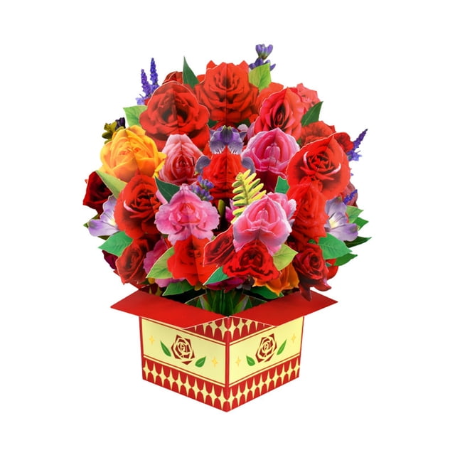 Mothers Day Card 2024 New Mother's Day Three-Dimensional Greeting Card Inventive Bouquet Set Three-Dimensional Mother's Day Blessing Card Mothers Day Presents