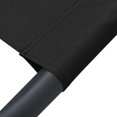 thumbnail image 5 of vidaXL Outdoor Lounge Bed with Canopy and Pillows Black, 5 of 5