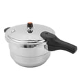 thumbnail image 1 of Stovetop Pressure Cooker, 80Kpa High Pressure Stewing Stainless Steel Pressure Canner With With Steaming Rack, Safe & Easy Pressure Cooker With Metal Lid For Gas Induction Cooker, 1 of 8