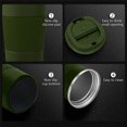 thumbnail image 2 of Tasse à Café à Emporter Contenant Isotherme en Acier Inoxydable – Tasse Thermique à Double Paroi Isolée – Tasse à Café avec Couvercle Étanche, Réutilisable, Vert, 2 of 6