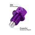 thumbnail image 4 of Unique Bargains 2 Set M12x1.25 Oil Drain Plug Magnetic Aluminum Alloy with 2 Washer for Car Motorcycle Purple, 4 of 7