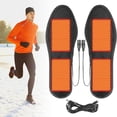thumbnail image 2 of Hearth & Gear USB Heated Insoles Gender Neutral Velvet Inner Heaters Heat The Soles Of Shoes Suitable For Cold Weather under Desk Elliptical Pedal Exercises Bands for Men Exercise Bands Resistance, 2 of 7