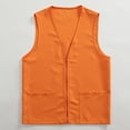thumbnail image 1 of IMENGL Gilet d'Activité pour Postulant Adulte, Tenue de Travail de Supermarché, Multiples Poches, Orange G, Taille M-3TG, 1 of 4