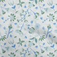 thumbnail image 1 of oneOone Cotton Poplin Blue Fabric Florals Craft Projects Decor Fabric Printed By The Yard 56 Inch Wide, 1 of 4