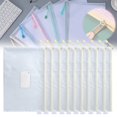 thumbnail image 2 of WHEANG Mesh Zipper Pouch A4 10 Pack Zipper Pouch with Label Pocket Plastic Mesh Zipper Pouch Large Mesh Zipper Pouch Mesh Zipper Pouch Large Zipper Pouch Bags Board Game Storage A Multi-Color, 2 of 9