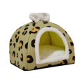 thumbnail image 4 of Cat House Cat Bed Furniture Kennel Sleeping Washable for Cats or Small Dogs Soft Green S, 4 of 9