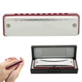 thumbnail image 1 of Dioche 10‑Hole Harmonica, Blue Harmonica, Abs Resin Material Waterproof For Beginners Professional, 1 of 8