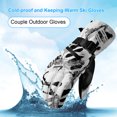 thumbnail image 3 of Ski Mittens Winter Warm Fluffy Thicken G-loves Waterproof Cold-proof Windproof Mitten Motorcycle Riding Mitens Touching Screen Cotton Mittens, 3 of 8