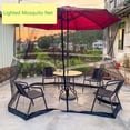 thumbnail image 1 of Meitianfacai Black Patio Umbrella Mosquito Netting With Double Zipper Door Polyester Mesh Net Screen Universal For Almost Outdoor Market Table Umbrellas Cantilever Offse, black, 1 of 1
