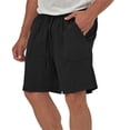 thumbnail image 4 of Diufon Men's Hiking Cargo Shorts Casual Printed Spring Summer Drawstring Outdoor Sport Shorts with Pockets, 4 of 7