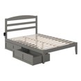 thumbnail image 2 of AFI Warren Solid Wood Traditional Full Bed w/ 2 Drawers in Gray, 2 of 14