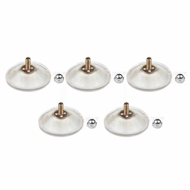10× M6 Nut Thumb Screw Large Suction Cups/Pad Suckers Turn Plastic/Rubber