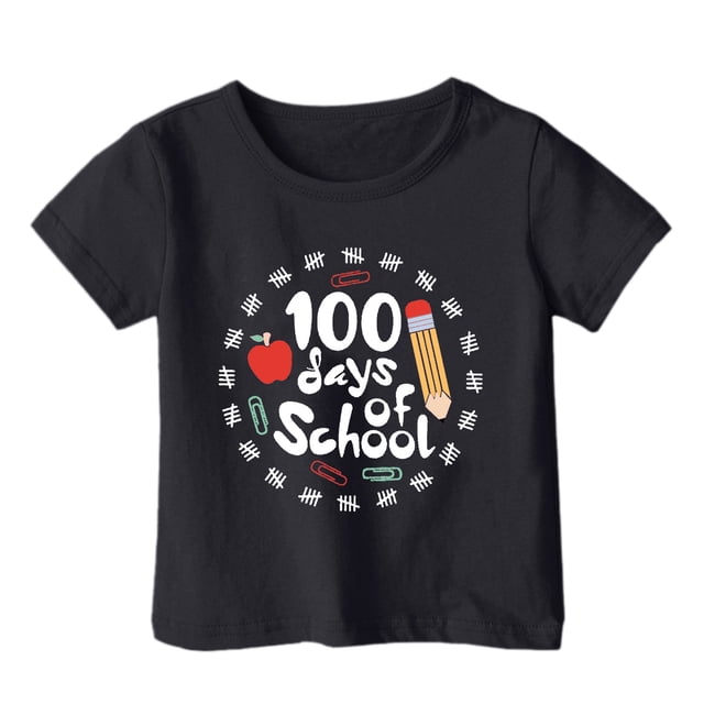 TZEWGL T-Shirts pour Enfants Imprimé Dessin Animé Col Rond Ample Manches Courtes Vêtements pour Filles Garçons Taille 3-4T