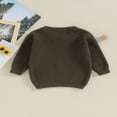 thumbnail image 2 of Infant Baby Girl Sweater  Long Sleeve Crew Neck Letters Winter Warm Knit Pullover Sweater Fall Clothes, 2 of 6