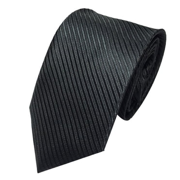 Hontri Ties for Men on Sale, Men's Classic Jacquard Woven Striped Tie Men's Tie Party Wedding Tie Neck Ties Mens Black