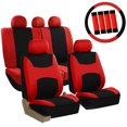 thumbnail image 1 of Car Seat Cover Full Set with Steering Wheel, Belt, & Head Rest Covers 11 Colors, 1 of 6