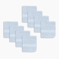 thumbnail image 1 of Mainstays Basics 8pk Washcloth Set, Light Blue, 1 of 5