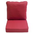 thumbnail image 2 of Coussin de siège profond hometrends en rouge, 2 of 2