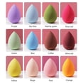 thumbnail image 2 of Non-Latex Makeup Sponge Blender - Droplet-Shaped Foundation Applicator for Liquid, Powder, Concealer - Reusable Wet/Dry Cosmetic Puff with Shell Case - Soft, Bouncy, Multi-Color Available (Matcha), 2 of 4