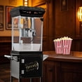 thumbnail image 3 of 6OZ Popcorn Machine with Cart, Theater Style Commercial Popcorn Popper, 480W, Stainless Steel, Red, Includes Kernel Catcher Drawer, 3 of 6